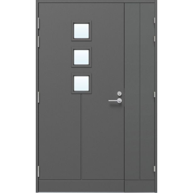 Ulko-ovi levikkeellä Pihla Termo M22, mittatilaus