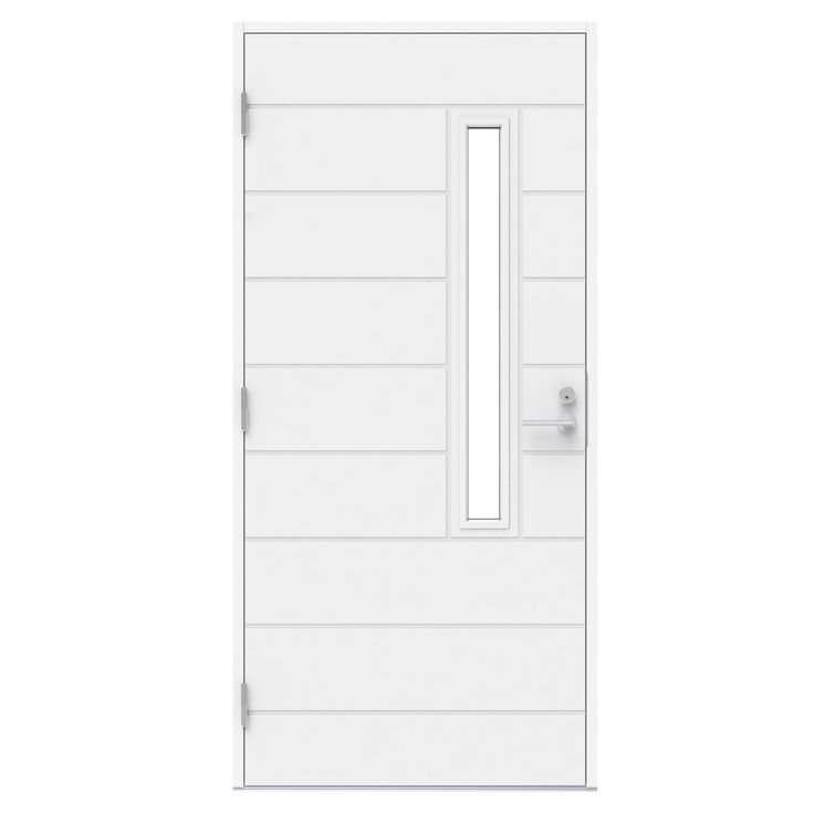 Ulko-ovi Pihla Vieno S10, 9-10x21, valkoinen