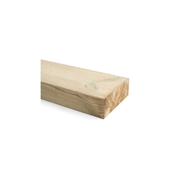 Kestopuu Oiva mänty, mitallistettu, 48x123mm, vihreä