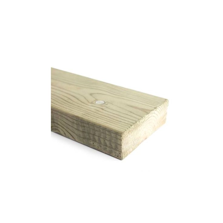 Kestopuu Oiva mänty, mitallistettu, 48x148mm, vihreä