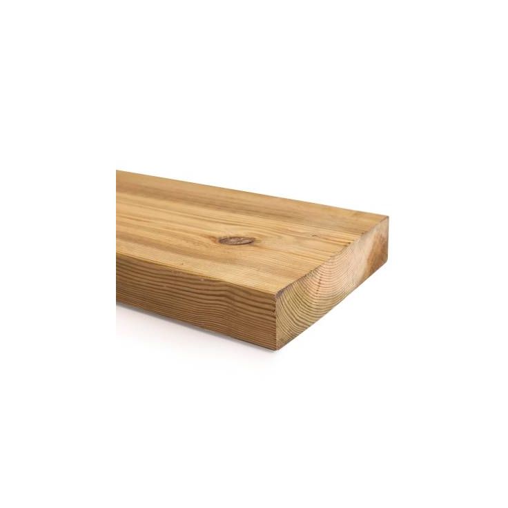 Kestopuu Oiva mänty, mitallistettu, 48x198mm, vihreä