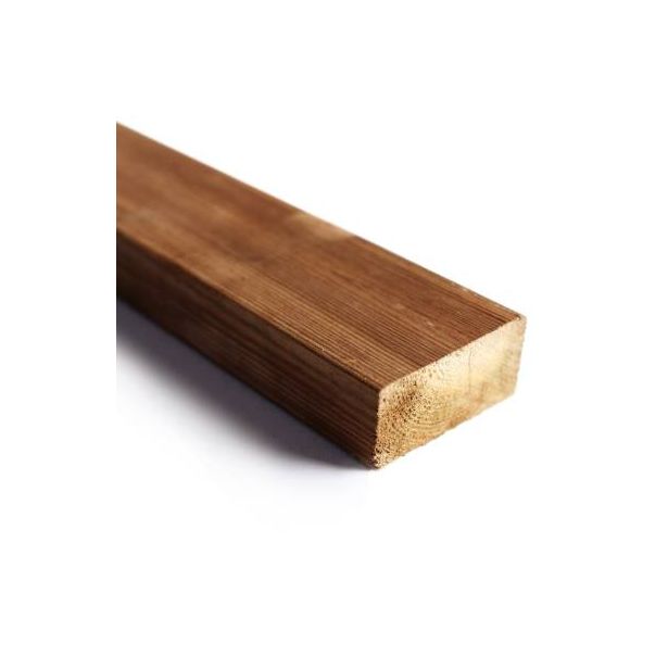 Kestopuu Oiva mänty, mitallistettu, 48x98mm, ruskea