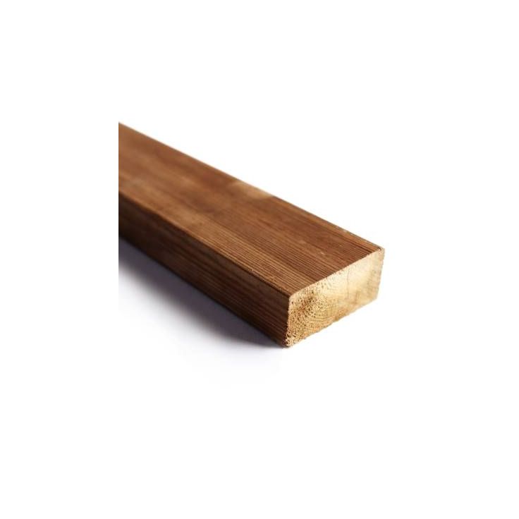 Kestopuu Oiva mänty, mitallistettu, 48x98mm, ruskea