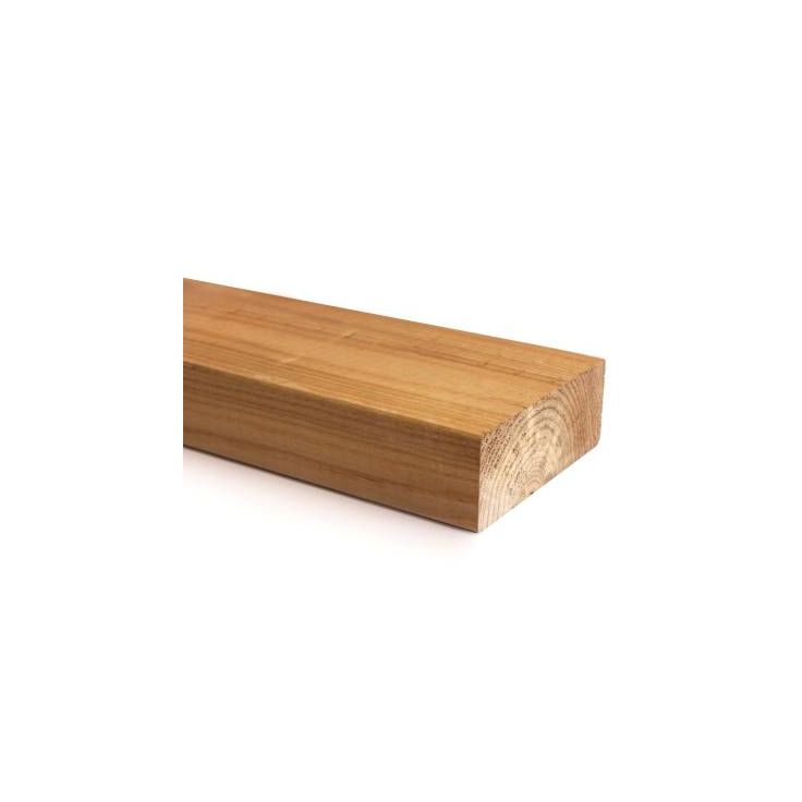 Kestopuu Oiva mänty, mitallistettu, 48x123mm, ruskea