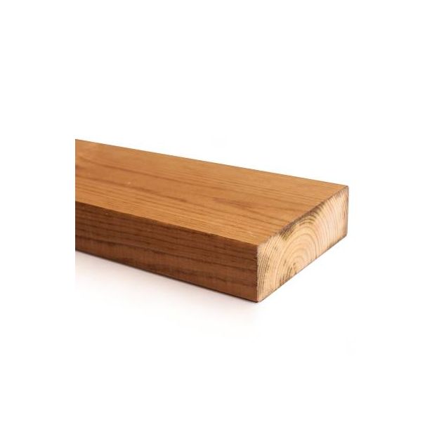 Kestopuu Oiva mänty, mitallistettu, 48x148mm, ruskea
