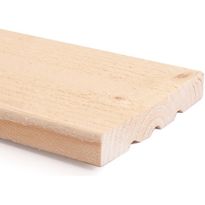 Ulkoverhouslauta KHP-HS, mitall. kuusi, 23x170mm, ST, pohjamaalattu valkoinen