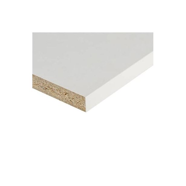 Kalustelevy Koskisen KoskiKant P2, sileä, 16x285x2750mm, 2-siv., valkoinen