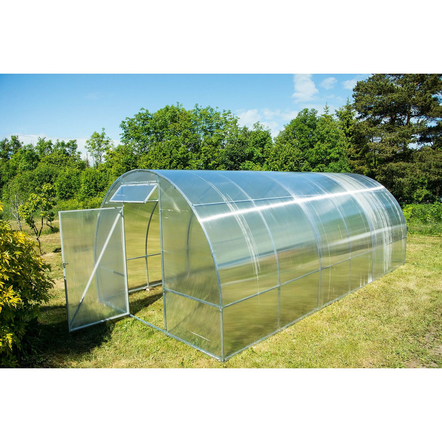 Kaarikasvihuone AB Polar Easy-Up 6 m², 2x3 m, kennolevyllä