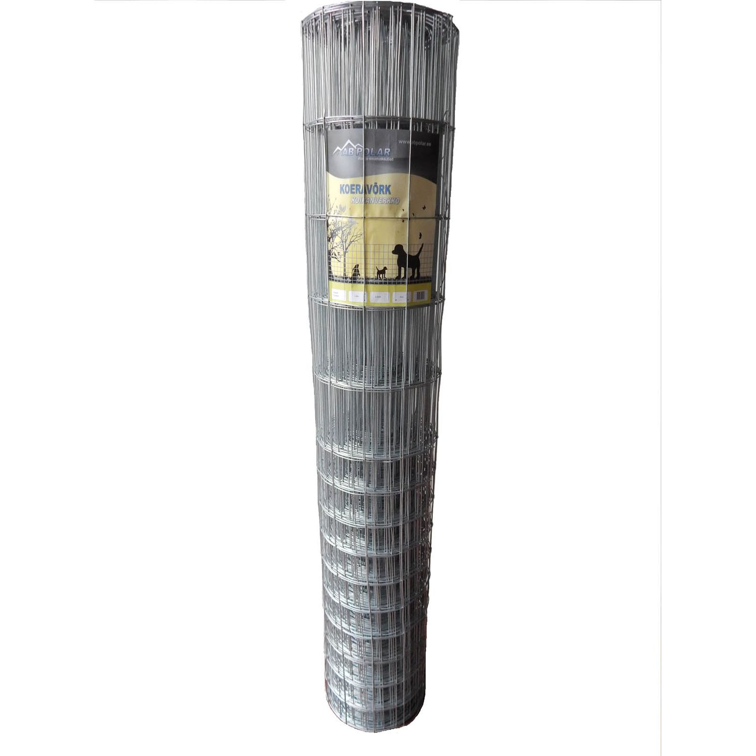 Eläinverkko/koiraverkko AB Polar Zn, 1,5x25m, muuttuva silmäkoko