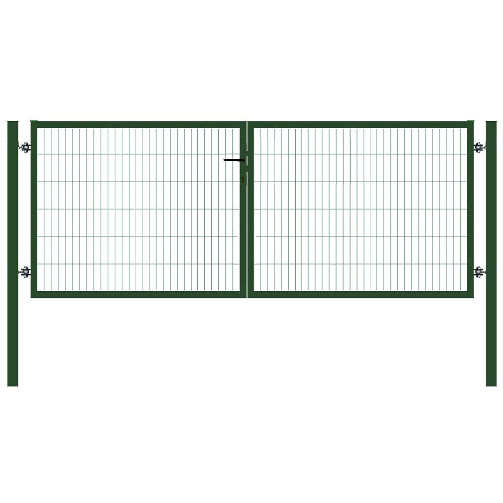 Verkkoaidan ajoportti AB Polar Strong, korkeus 1950mm, leveys 4000mm, vihreä