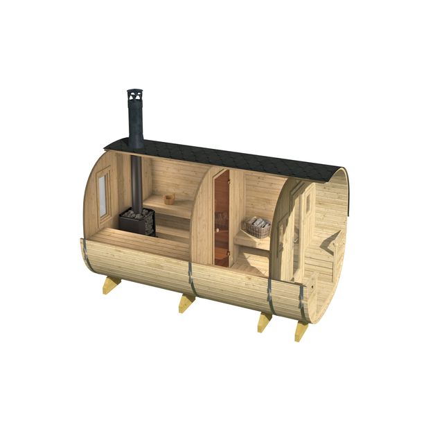 Tynnyrisauna Tene Pori 9.6m²