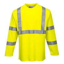 T-paita Portwest FR96 Modaflame, pitkähihainen, keltainen