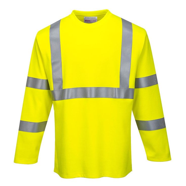 T-paita Portwest FR96 Modaflame, pitkähihainen, keltainen