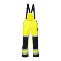 Sadehousut Portwest MV71 Modaflame Multinorm, keltainen/sininen