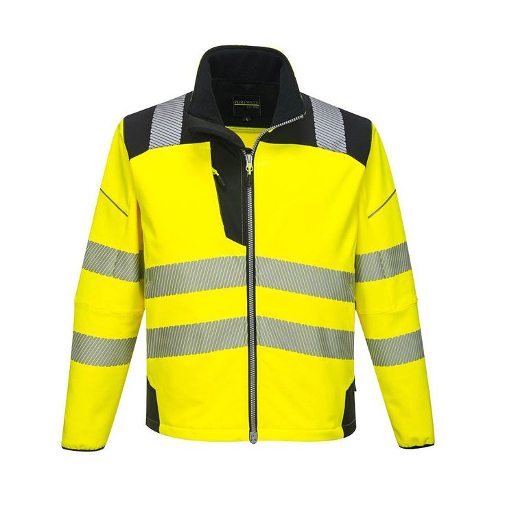 Softshell-huomiotakki Portwest T402 PW3, keltainen/musta