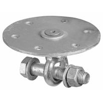 Ruuvipaalun lattakiinnike L1, vaakajuoksuille, Ø120mm x 4mm