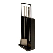 Takkasetti Simple, musta, Verkkokaupan poistotuote