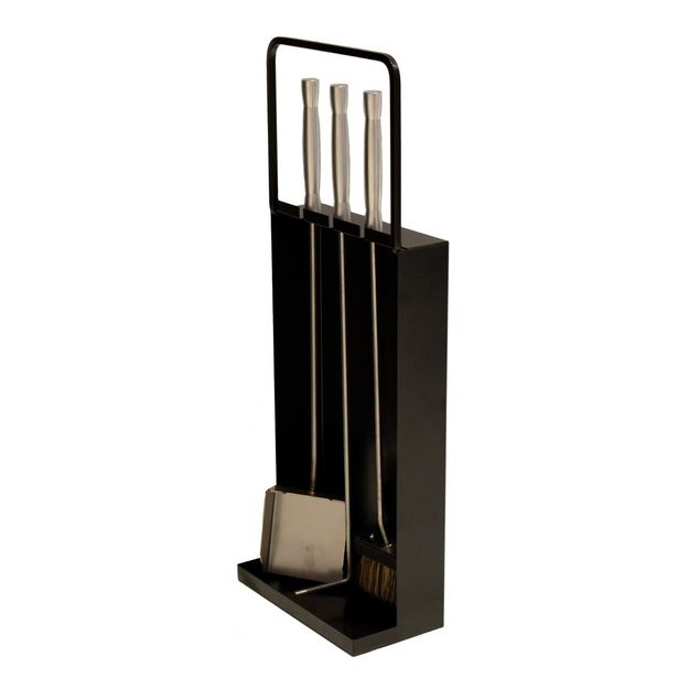 Takkasetti Simple, musta, Verkkokaupan poistotuote