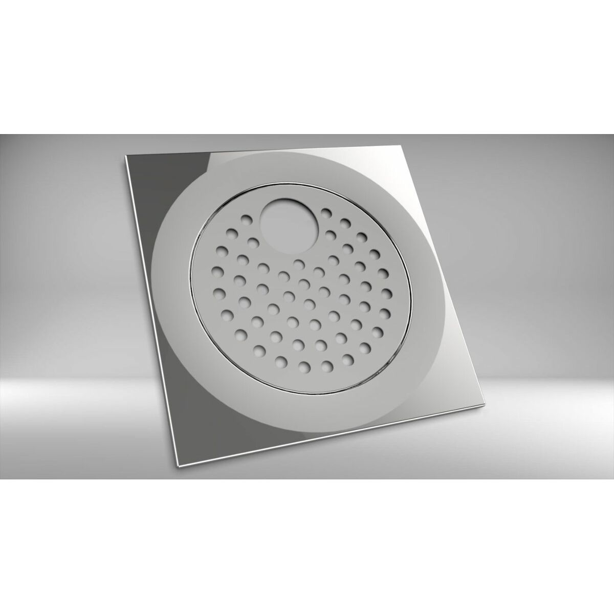 Lattiakaivon kansi PP-Tuote Kiiltävä putkelle, RST, 197 x 197 mm