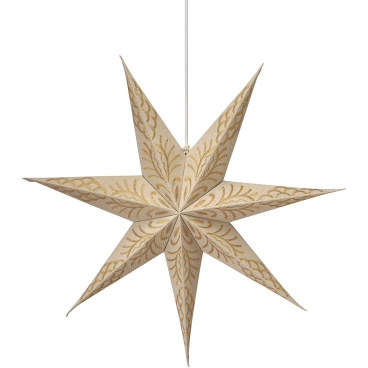 Adventtitähti PR Home Celeste, Ø60cm, kulta/hiekka