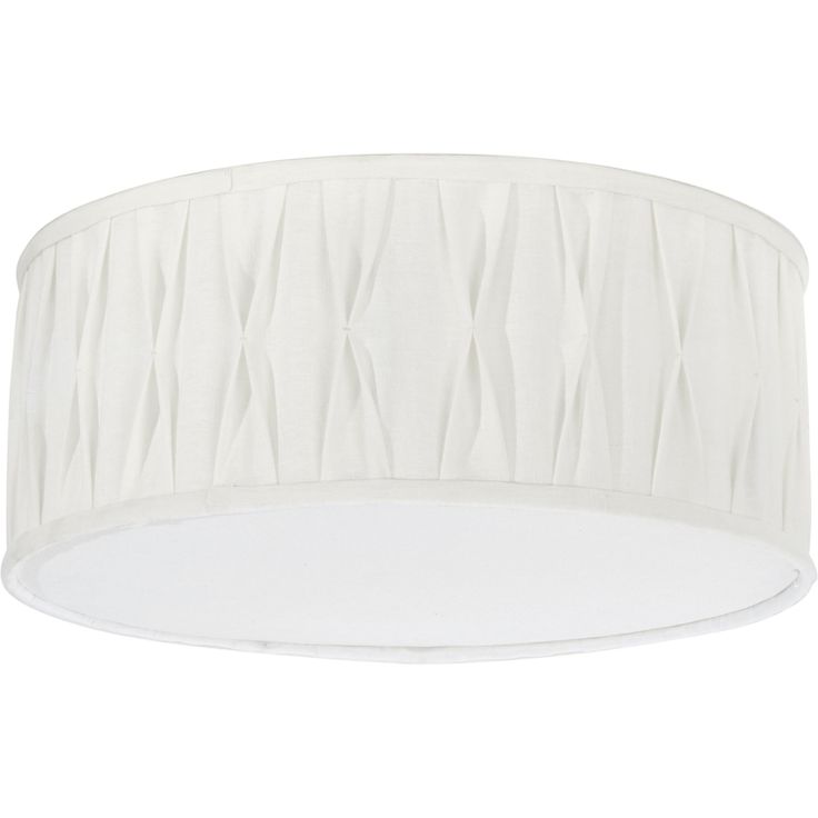 Plafondi PR Home Stygn Plissé, Ø 450 x 180 mm, luonnonvalkoinen