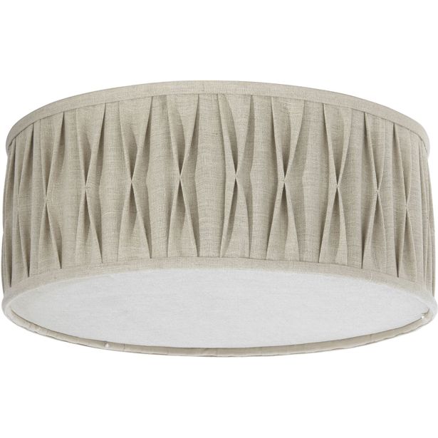 Plafondi PR Home Stygn Plissé, Ø 450 x 180 mm, Natur