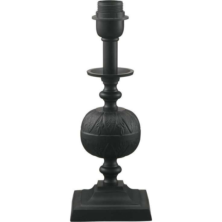 Lampunjalka PR Home Flory, 33cm, musta