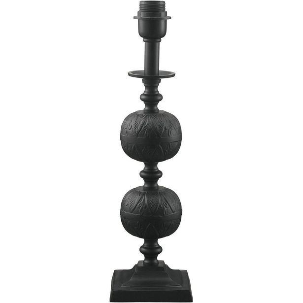 Lampunjalka PR Home Flory, 45cm, musta