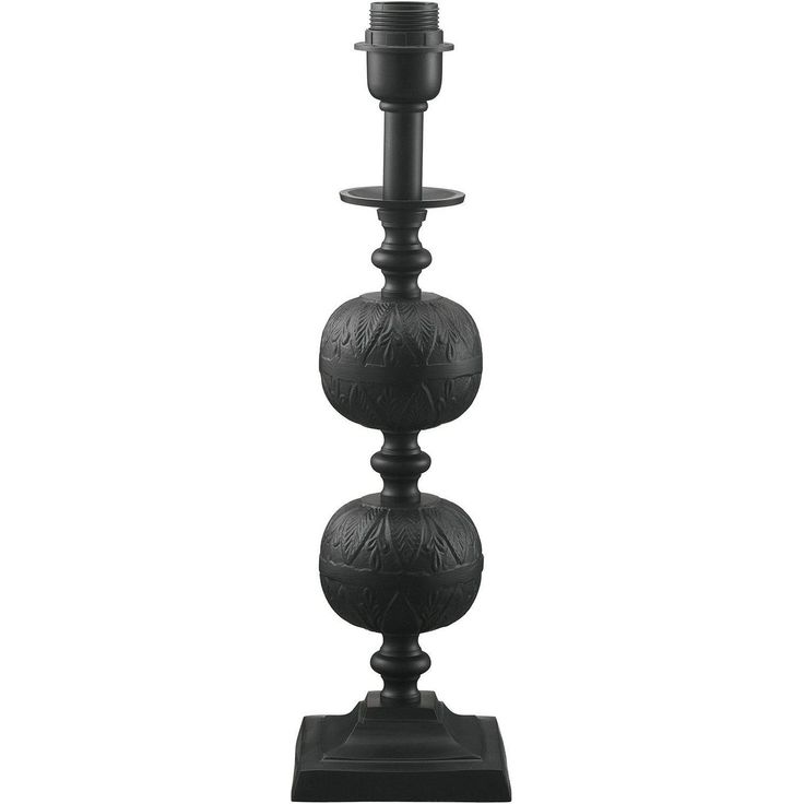 Lampunjalka PR Home Flory, 45cm, musta