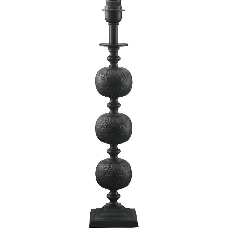 Lampunjalka PR Home Flory, 57cm, musta