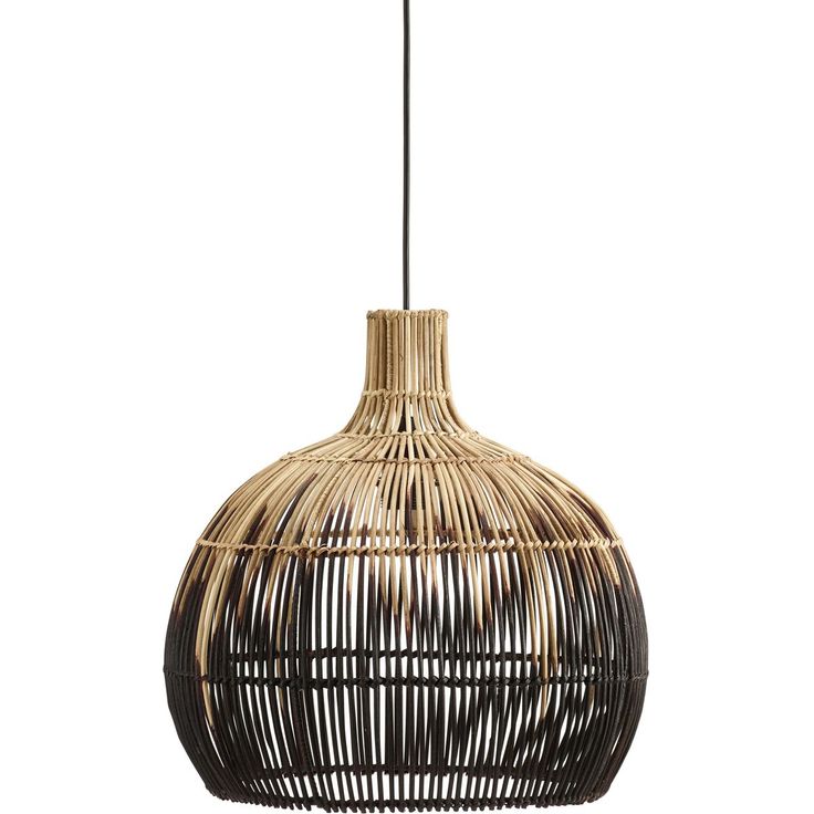 Riippuvalaisin PR Home Martha, Ø38.5cm, natur/musta