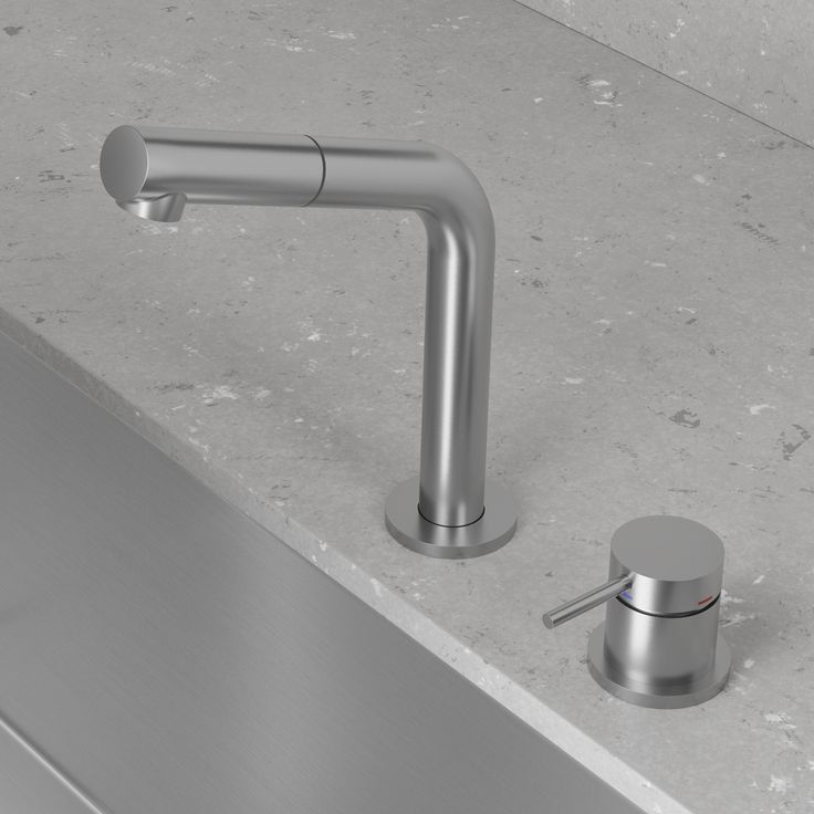 Pesuallashana Scandtap Steel Harmonized B2P Original, ulosvedettävä juoksuputki, ruostumaton teräs