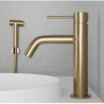 Pesuallashana Scandtap Steel Voyage Medium B Sand, bideesuihkulla, messinki