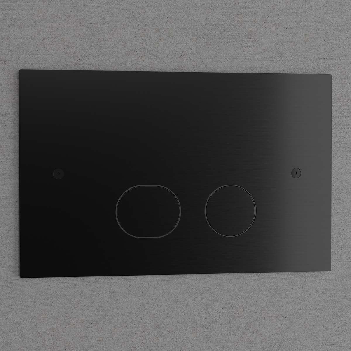 Huuhtelupainike Scandtap Steel Style Shadow, musta