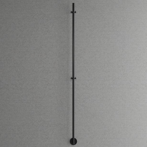 Pyyhekuivain Scandtap Steel Cozied 1 Shadow, musta