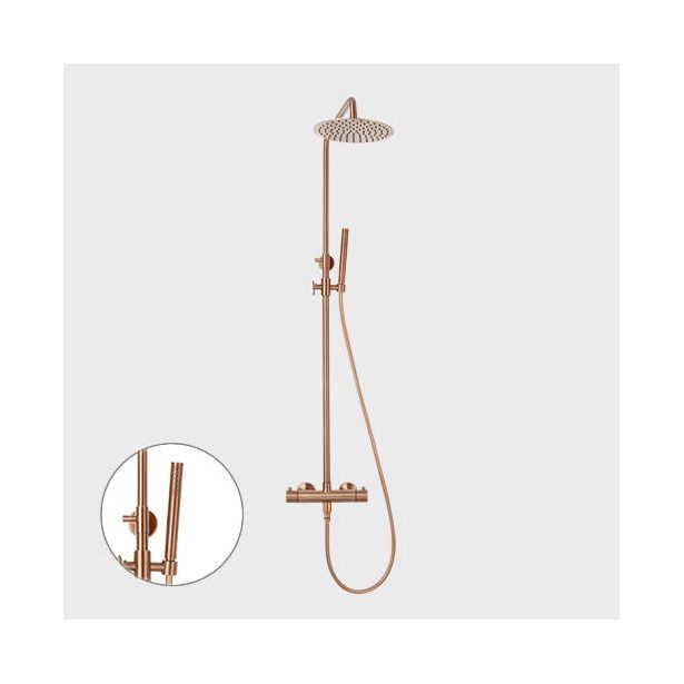 Kattosuihkusetti termostaattihanalla Scandtap, Steel Pleasure 2 Amber