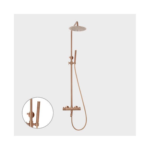 Kattosuihkusetti termostaattihanalla Scandtap Steel Pleasure 3 Amber