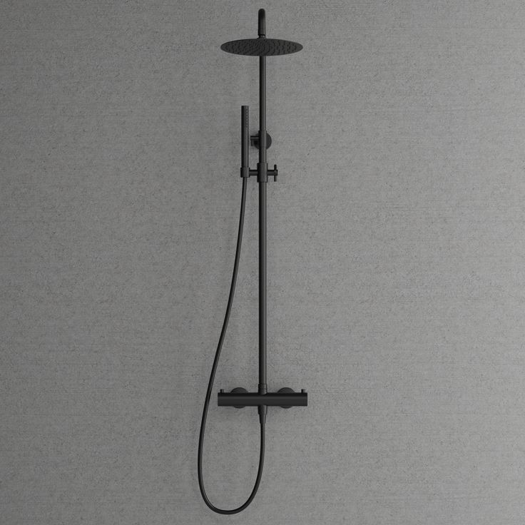 Sadesuihkusetti Scandtap Pleasure 2 Black, termostaattihanalla, musta