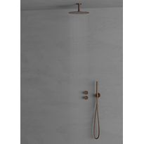 Sadesuihkusetti Scandtap Steel Harmonized 2Y, termostaattihanalla, vettä säästävä, piiloasennus, eri värejä