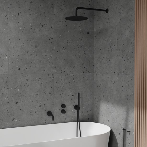 Sadesuihkusetti Scandtap Harmonized 3X, juoksuputkella, piiloasennus, eri värejä