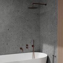 Sadesuihkusetti Scandtap Steel Harmonized 3X, termostaattihanalla, vettä säästävä, juoksuputkella, piiloasennus, eri värejä