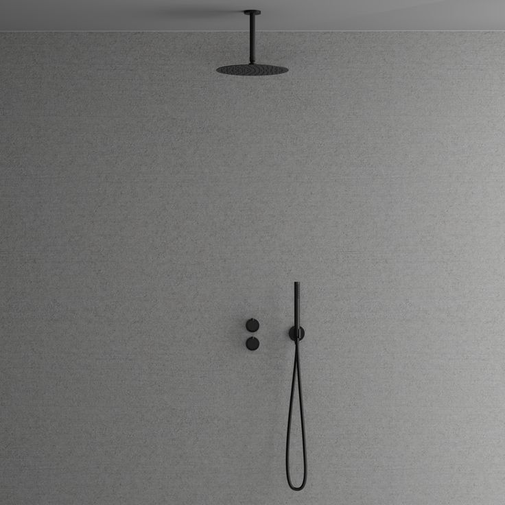 Sadesuihkusetti Scandtap Harmonized 2z Black, piiloasennettava, musta