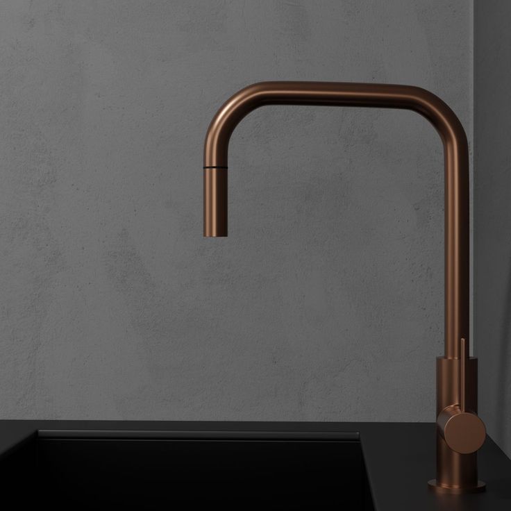 Keittiöhana Scandtap Steel Accent Square Amber