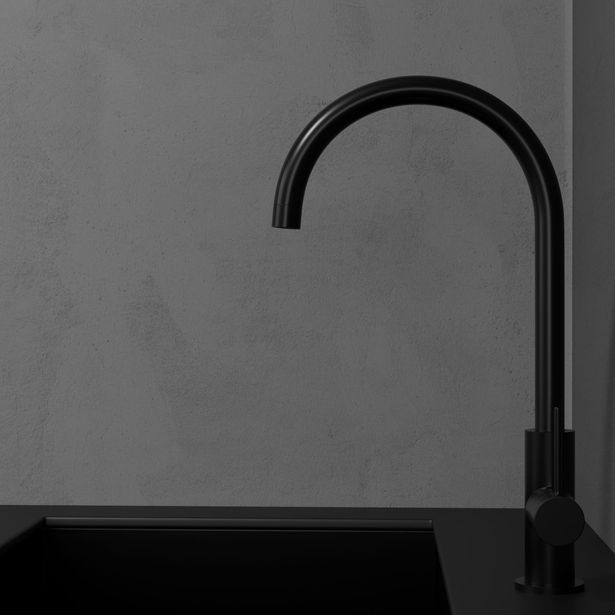 Keittiöhana Scandtap Steel Equip Shadow, musta