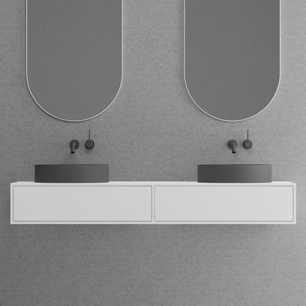 Allaskaappi Scandtap Solid S1400, 1400x475mm, valkoinen