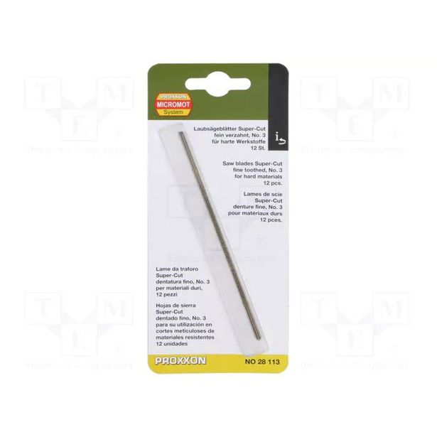 Lehtisahanterät Proxxon Super-Cut 130mm 12kpl