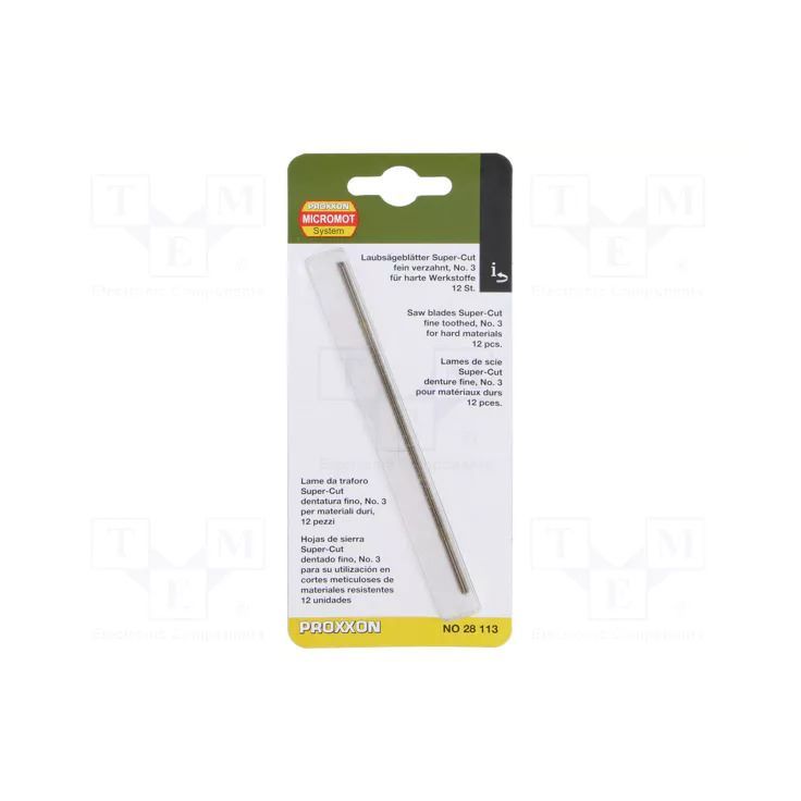 Lehtisahanterät Proxxon Super-Cut 130mm 12kpl
