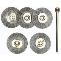 Harjasarja porakoneelle Proxxon 28956, ruostumattomasta teräksestä, 22mm, 5 kpl