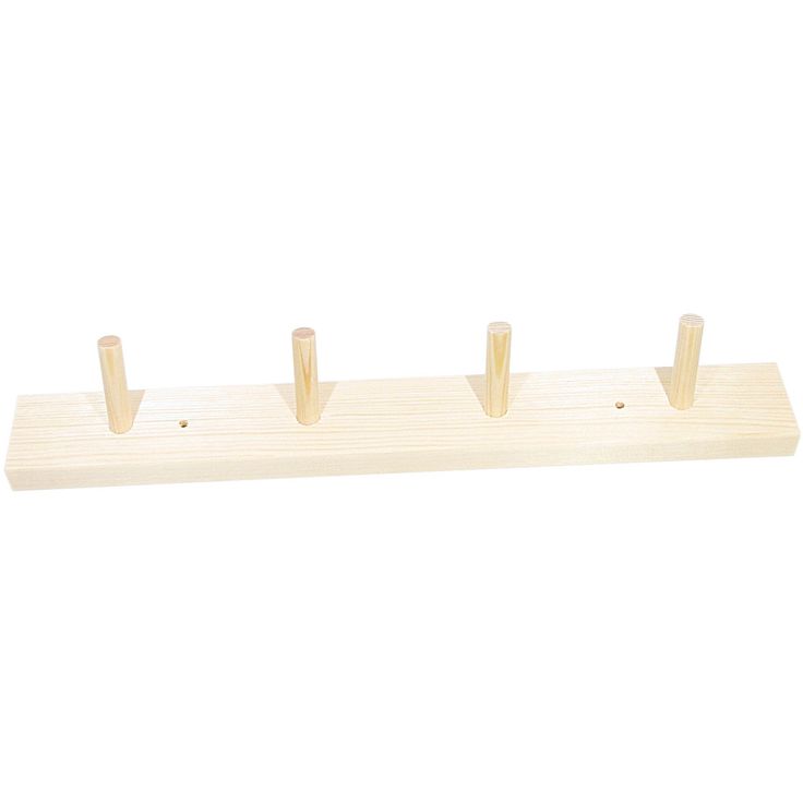 Naulakko Pinetta, 5x40x7.5 cm, 4 tappia, mänty