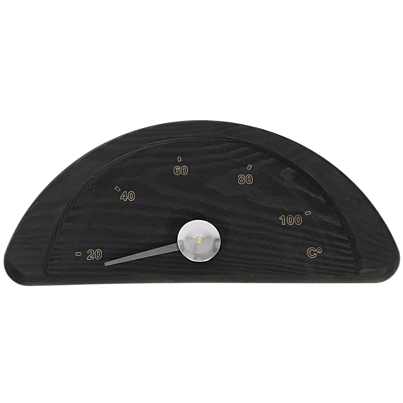 Saunamittari, kaareva, musta, mäntyä